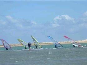 Slalom comp at river mouth
