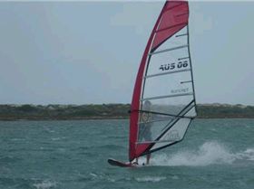 Slalom comp at river mouth