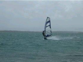 Slalom comp at river mouth