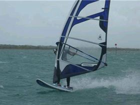 Slalom comp at river mouth
