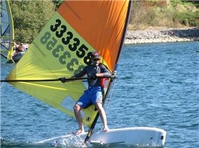 Freestyling old Aussie sail