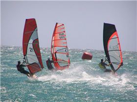 Smoke trails everywhere.