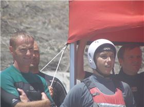 Competitors were enjoying the action too...