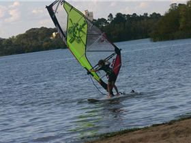 Finally get a mast and can try my new naish's,but no wind