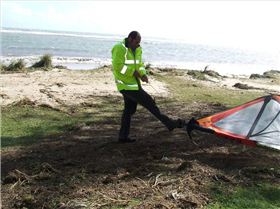 St Georges beach Geraldton washed all over the lawn and distroyed the dunes and vegitation 4.2 lite