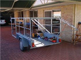 Trailer frame nears completion