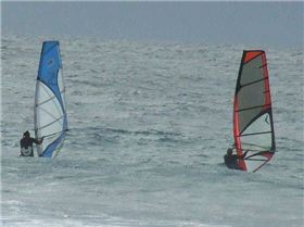 cold windy winter front Slip Slop Slap Riders  JB and Langy squeezed a session in between  showers