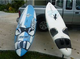 old Fanatic Shark and new 110l x-cite ride