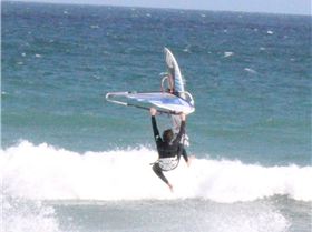 some waves at sandy point yesterday