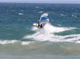 some waves at sandy point yesterday