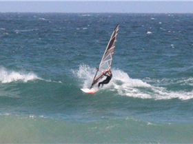 some waves at sandy point yesterday