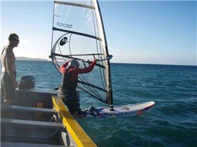Geoff doing a boat start