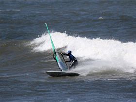 Bay freestyle specialist Evan 'Blue Helmet' Hawkey putting the new JP Thruster into a nice bottom tu