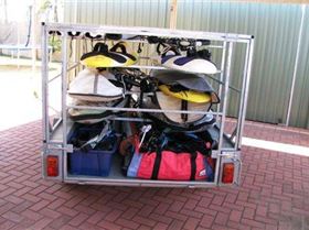 Naked trailer: frame built next step to clad it