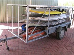 Naked trailer: frame built next step to clad it