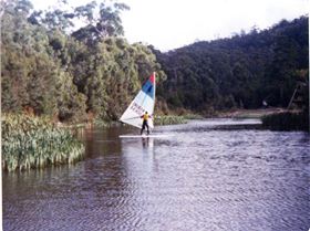 Jacks first windsurf day