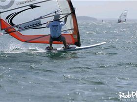 Just bearing away towards the finish line - NiiiiCE!!!