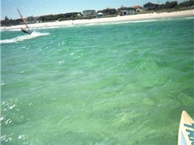 Going for a Tack on the Wave Board