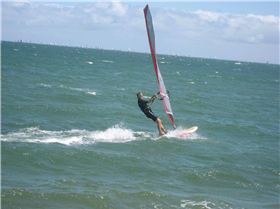 Heading out at Elwood on the Red 65 V8