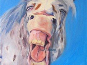 HA HA ! Thats a good one! - 40 x 50cms Oil on canvas - For sale on my website