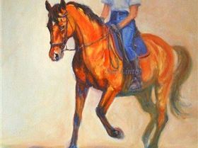 Zeuss and I - 45 x 60 cms Oil