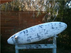 filler sanded. To spray clear or white or colour? hmm what to do?