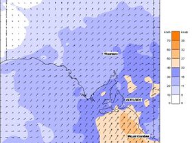 Thursday wind forcast