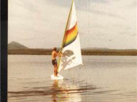 My first sailboard on my first day out