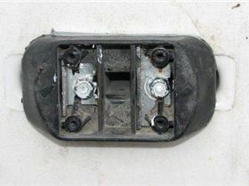 Fixing mast base on old board