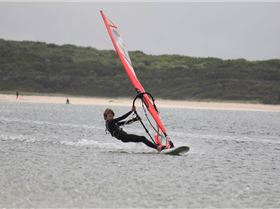 Alex age 10 speedsailing