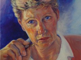 Making a mark - self portrait 2012