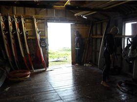 The gear shed