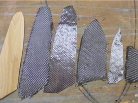 fin and carbon layers