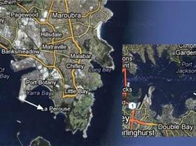 Direction of wind into Rose Bay and Frenchman's Beach