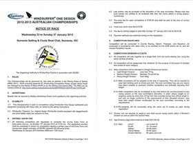 WOD NoR - JAN 2013 SORRENTO, VIC