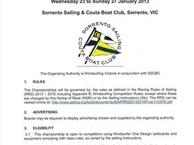 WOD NoR JAN 2013 SORRENTO, VIC