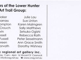 I will be having an exhibition of my work at Cessnock Regional Gallery Jan24th- Feb 24th 2013