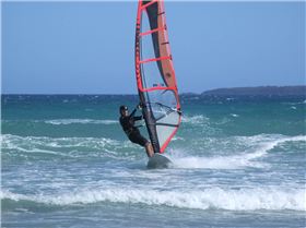 Great day windsurfing at the Gap Waratah Bay