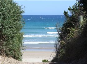 Great day windsurfing at the Gap Waratah Bay