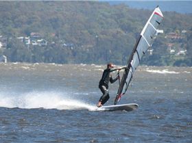 Canton Beach windsurfing 18 March 2013
