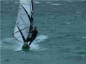 Winter northerly winds in thr bay