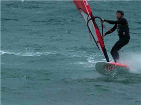 Winter northerly winds in thr bay