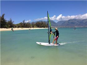 Jonah with instructor in Maui
