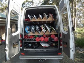 windsurf van racks