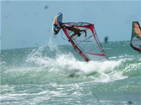 cafe on the beach  surf and NXS board in action