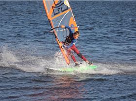 Alex Halank age 12 kids windsurf
