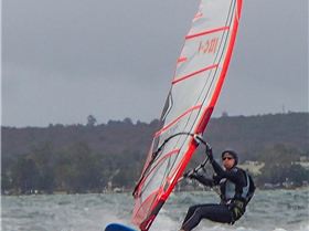Funny faces pulled while sailing