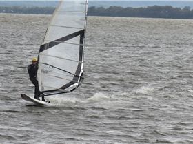Flatwater action at Canton Beach