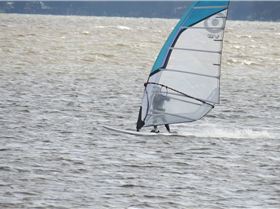 Flatwater action at Canton Beach