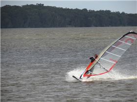 Flatwater action at Canton Beach